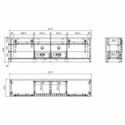 Ridgevalley TV-Lowboard Shutter II - Eiche Dekor 19 Ridgevalley TV-Lowboard Shutter II - Eiche Dekor -Kommoden Verkäufe 2023 1000348694 220505 501 SKETCH DETAILS P000000001000348694 sketch