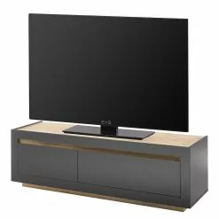 Loftscape TV-Lowboard Accra II - Anthrazit / Eiche Dekor