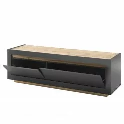 Loftscape TV-Lowboard Accra II - Anthrazit / Eiche Dekor -Kommoden Verkäufe 2023 1000348820 220506 031 DETAILS P000000001000348820