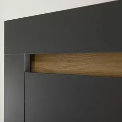 Loftscape TV-Lowboard Accra II - Anthrazit / Eiche Dekor -Kommoden Verkäufe 2023 1000348820 220506 033 DETAILS P000000001000348820