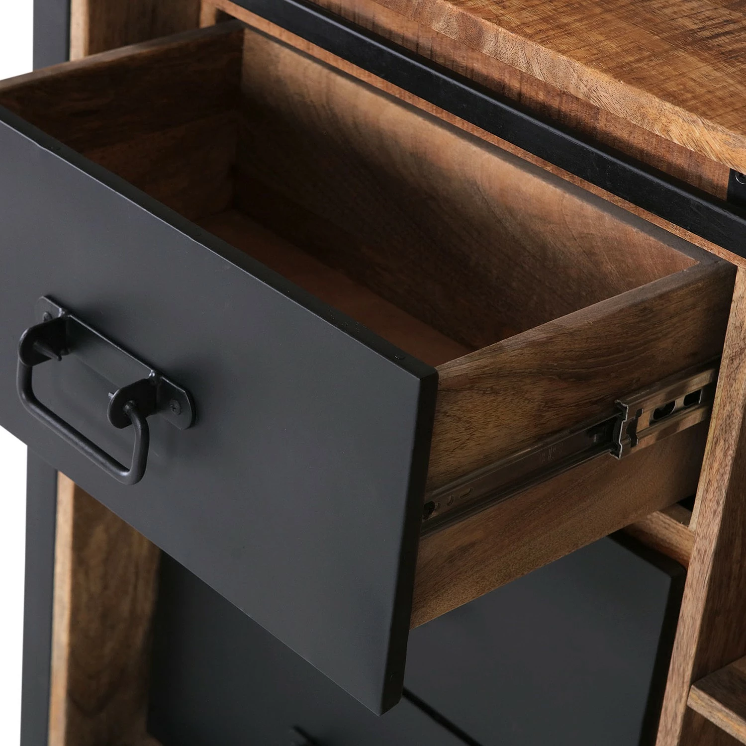 Red Living TV-Lowboard Toleos - Mango sägerau massiv / Eisen - Mangoholz / Schwarz 10 Red Living TV-Lowboard Toleos - Mango sägerau massiv / Eisen - Mangoholz / Schwarz – Bild 8