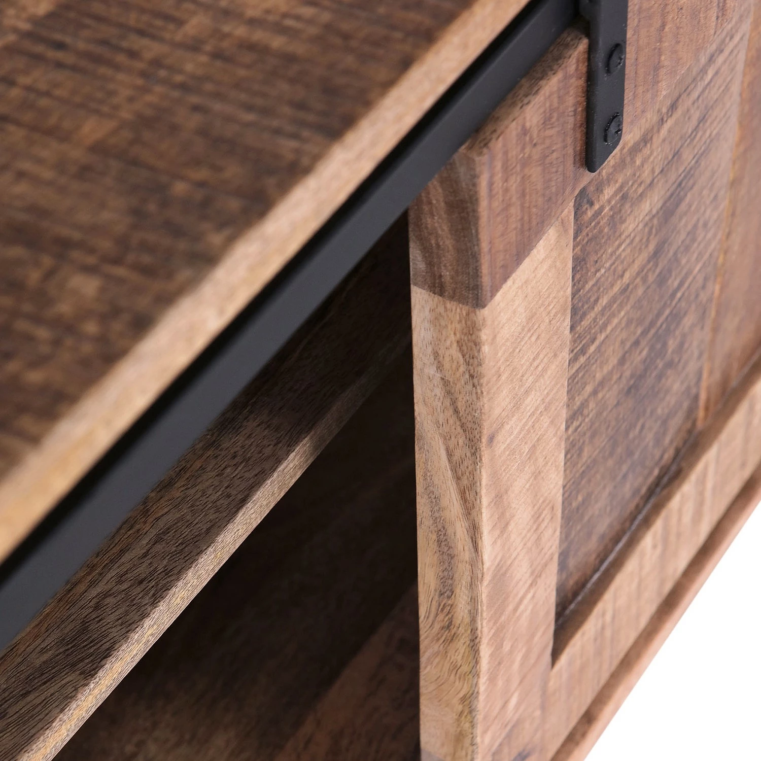 Red Living TV-Lowboard Toleos - Mango sägerau massiv / Eisen - Mangoholz / Schwarz 11 Red Living TV-Lowboard Toleos - Mango sägerau massiv / Eisen - Mangoholz / Schwarz – Bild 9