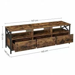 Red Living TV-Lowboard Molalla I - Braun / Schwarz -Kommoden Verkäufe 2023 1000353405 220601 500 SKETCH DETAILS P000000001000353405 sketch