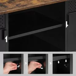 Red Living TV-Lowboard Ferris Wheel - Braun / Schwarz 15 Red Living TV-Lowboard Ferris Wheel - Braun / Schwarz -Kommoden Verkäufe 2023 1000353466 220601 032 DETAILS P000000001000353466