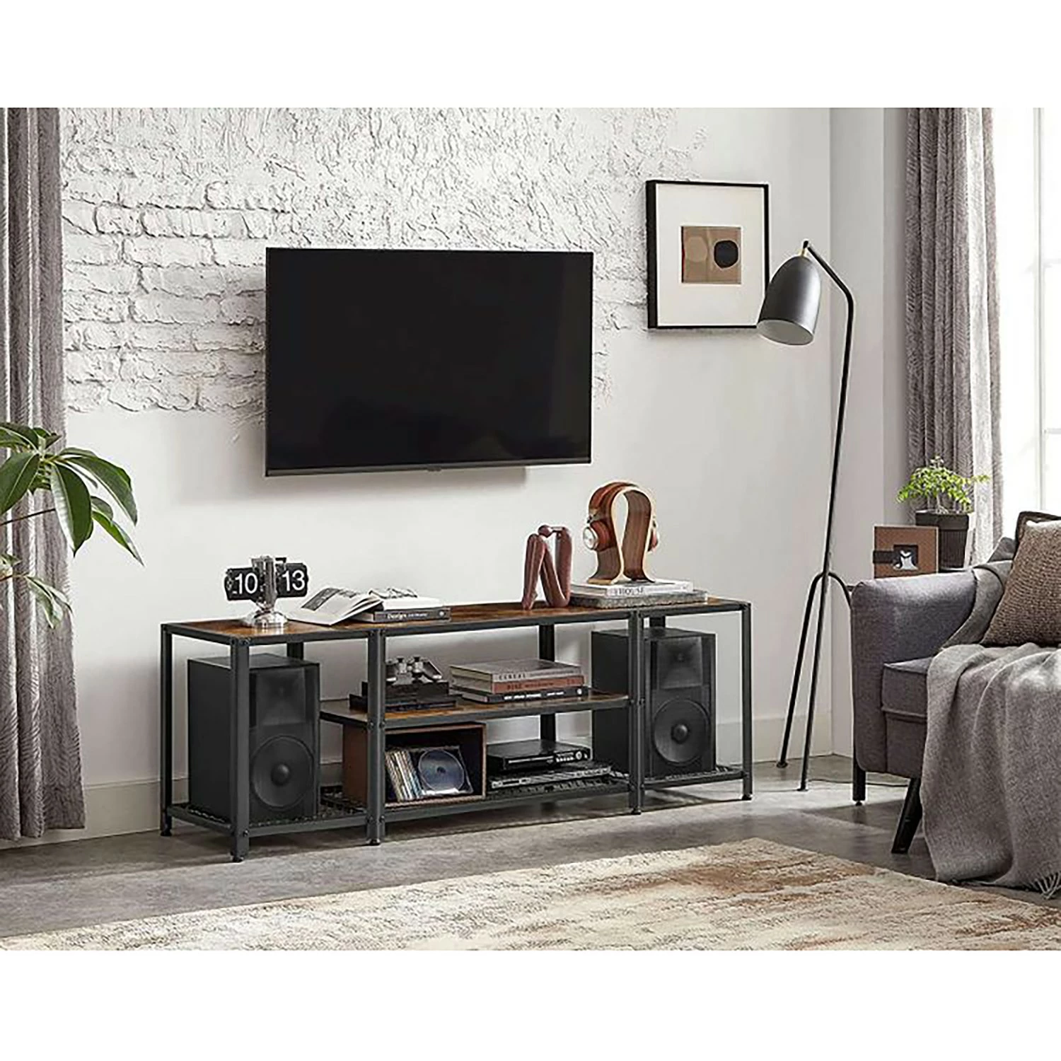 Red Living TV-Rack Morristown III - Braun / Schwarz 5 Red Living TV-Rack Morristown III - Braun / Schwarz – Bild 3