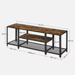 Red Living TV-Rack Morristown III - Braun / Schwarz 16 Red Living TV-Rack Morristown III - Braun / Schwarz -Kommoden Verkäufe 2023 1000355231 220601 500 SKETCH DETAILS P000000001000355231 sketch