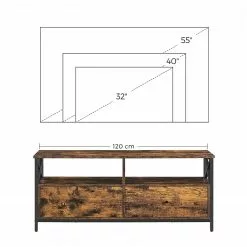 Red Living TV-Lowboard Molalla II - Braun / Schwarz -Kommoden Verkäufe 2023 1000355235 220601 501 SKETCH DETAILS P000000001000355235 sketch
