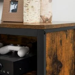 Red Living TV-Lowboard Leesville - Braun / Schwarz -Kommoden Verkäufe 2023 1000355237 220601 030 DETAILS P000000001000355237