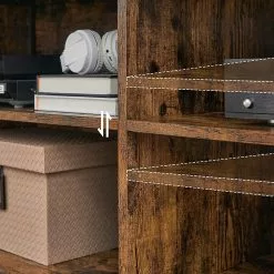 Red Living TV-Lowboard Leesville - Braun / Schwarz -Kommoden Verkäufe 2023 1000355237 220601 032 DETAILS P000000001000355237