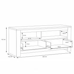 Loftscape TV-Lowboard Verolme II - Eiche Dekor 11 Loftscape TV-Lowboard Verolme II - Eiche Dekor -Kommoden Verkäufe 2023 1000356723 220603 501 SKETCH DETAILS P000000001000356723 sketch