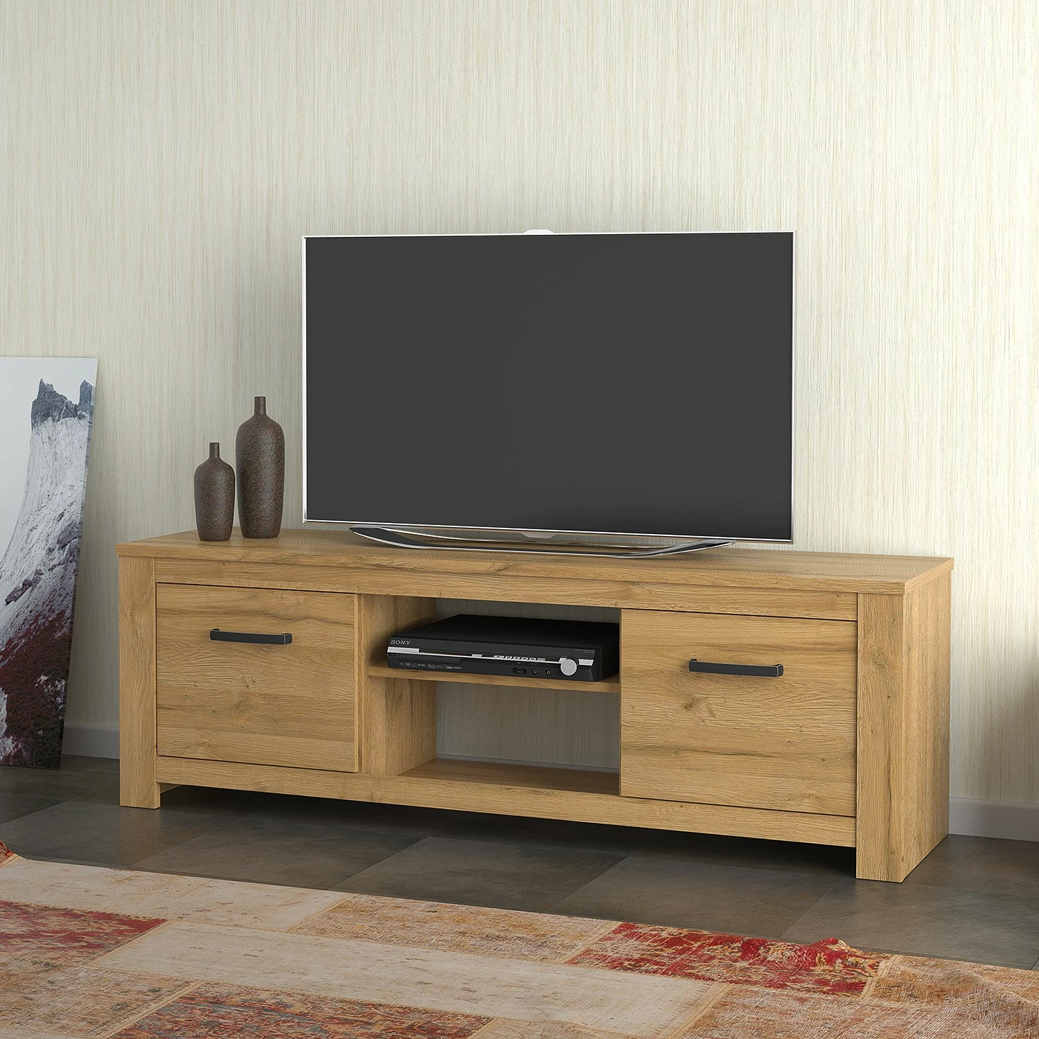 Loftscape TV-Lowboard Verolme I - Eiche Dekor 4 Loftscape TV-Lowboard Verolme I - Eiche Dekor – Bild 2