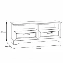 Ridgevalley TV-Lowboard New Dessa - Kiefer Weiß Dekor -Kommoden Verkäufe 2023 1000357997 220616 500 SKETCH DETAILS P000000001000357997 sketch