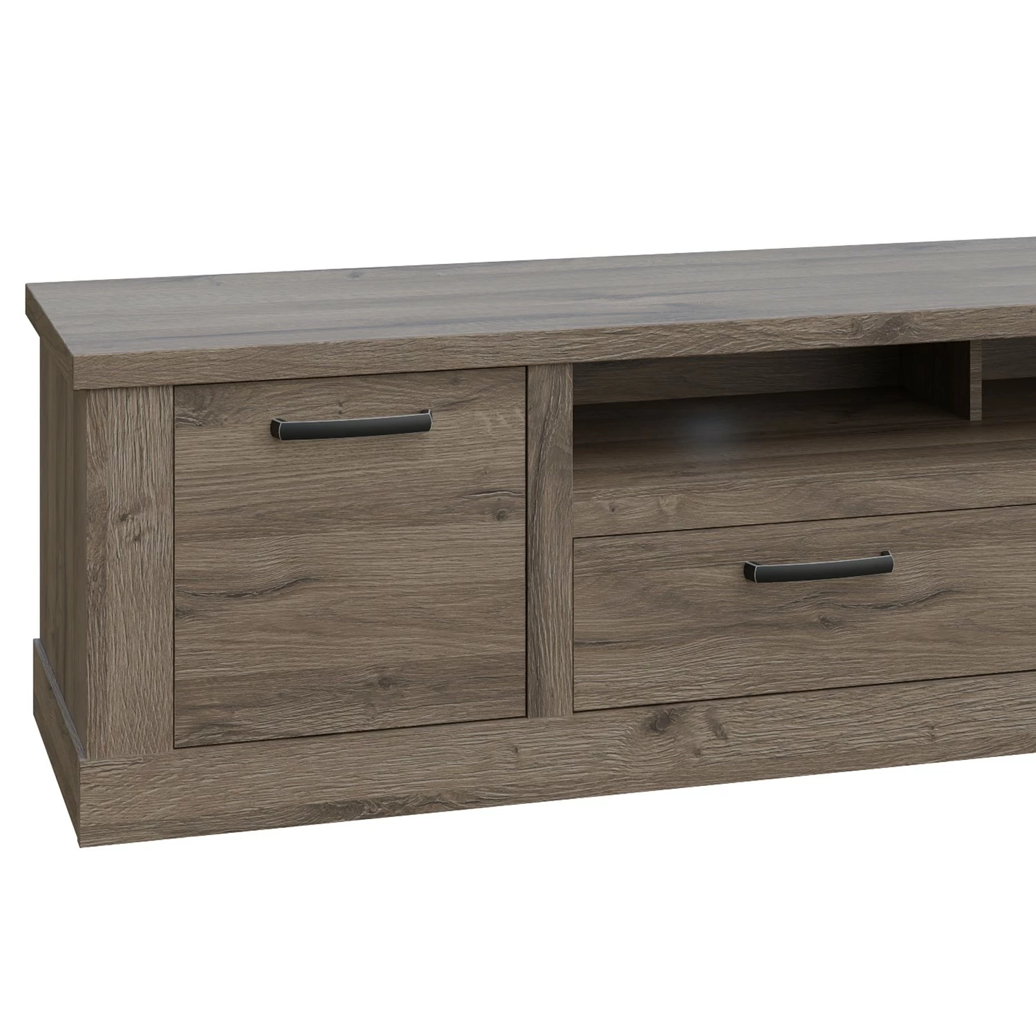 Loftscape TV-Lowboard Temuco - Eiche Dunkel Dekor 7 Loftscape TV-Lowboard Temuco - Eiche Dunkel Dekor – Bild 5