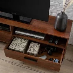 Ars manufacti TV-Lowboard Woodson V - Akazie massiv / Metall - Akazie Braun -Kommoden Verkäufe 2023 1000361861 220624 041 DETAILS P000000001000361861