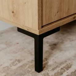 Loftscape TV-Lowboard Brochet - Eiche Dekor / Schwarz -Kommoden Verkäufe 2023 1000363058 220704 036 DETAILS P000000001000363058