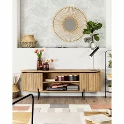 Red Living TV-Lowboard Lusaka - Mango massiv -Kommoden Verkäufe 2023 1000363966 220714 024 MOOD DETAILS P000000001000363966 mood