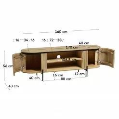 Red Living TV-Lowboard Lusaka - Mango massiv -Kommoden Verkäufe 2023 1000363966 220714 500 SKETCH DETAILS P000000001000363966 sketch