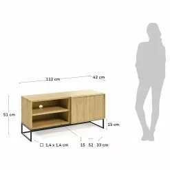 Red Living TV-Lowboard Tabora I - Echtholzfurnier - Eiche -Kommoden Verkäufe 2023 1000363974 220714 500 SKETCH DETAILS P000000001000363974 sketch