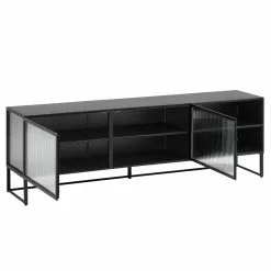 Loftscape TV-Lowboard Tete - Glas / Metall - Schwarz 20 Loftscape TV-Lowboard Tete - Glas / Metall - Schwarz -Kommoden Verkäufe 2023 1000363986 220714 030 DETAILS P000000001000363986