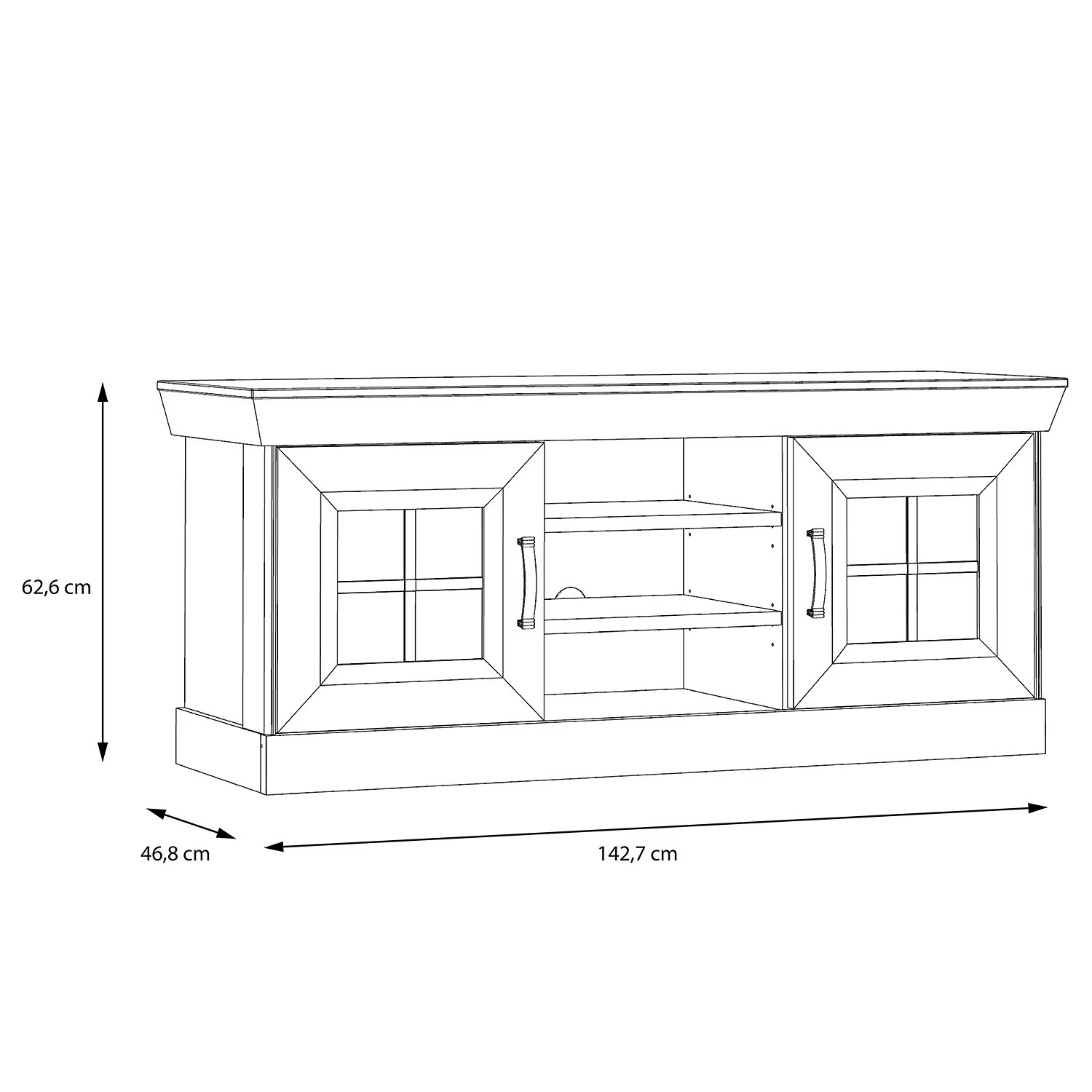 Ridgevalley TV-Lowboard Boolamore - Eiche Dekor 7 Ridgevalley TV-Lowboard Boolamore - Eiche Dekor – Bild 5