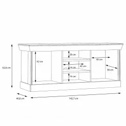 Ridgevalley TV-Lowboard Boolamore - Eiche Dekor 13 Ridgevalley TV-Lowboard Boolamore - Eiche Dekor -Kommoden Verkäufe 2023 1000364887 220722 501 SKETCH DETAILS P000000001000364887 sketch
