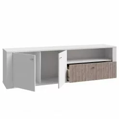 Loftscape TV-Lowboard Millquarter - Weiß / Eiche Hell Dekor -Kommoden Verkäufe 2023 1000364908 220722 031 DETAILS P000000001000364908