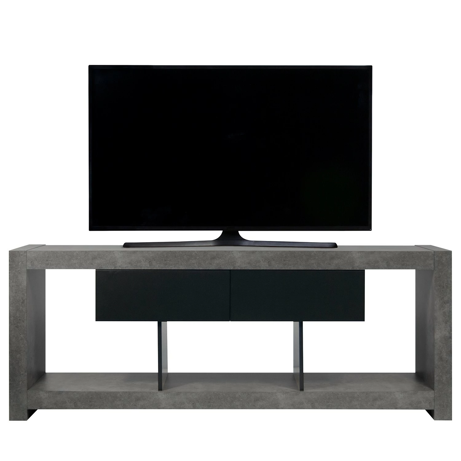 Temahome TV-Lowboard Nara - Beton Dekor / Schwarz 3 Temahome TV-Lowboard Nara - Beton Dekor / Schwarz