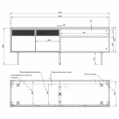 Temahome TV-Lowboard Radio - Echtholzfurnier - Schwarz / Eiche 21 Temahome TV-Lowboard Radio - Echtholzfurnier - Schwarz / Eiche -Kommoden Verkäufe 2023 1000366703 220906 501 SKETCH DETAILS P000000001000366703 sketch
