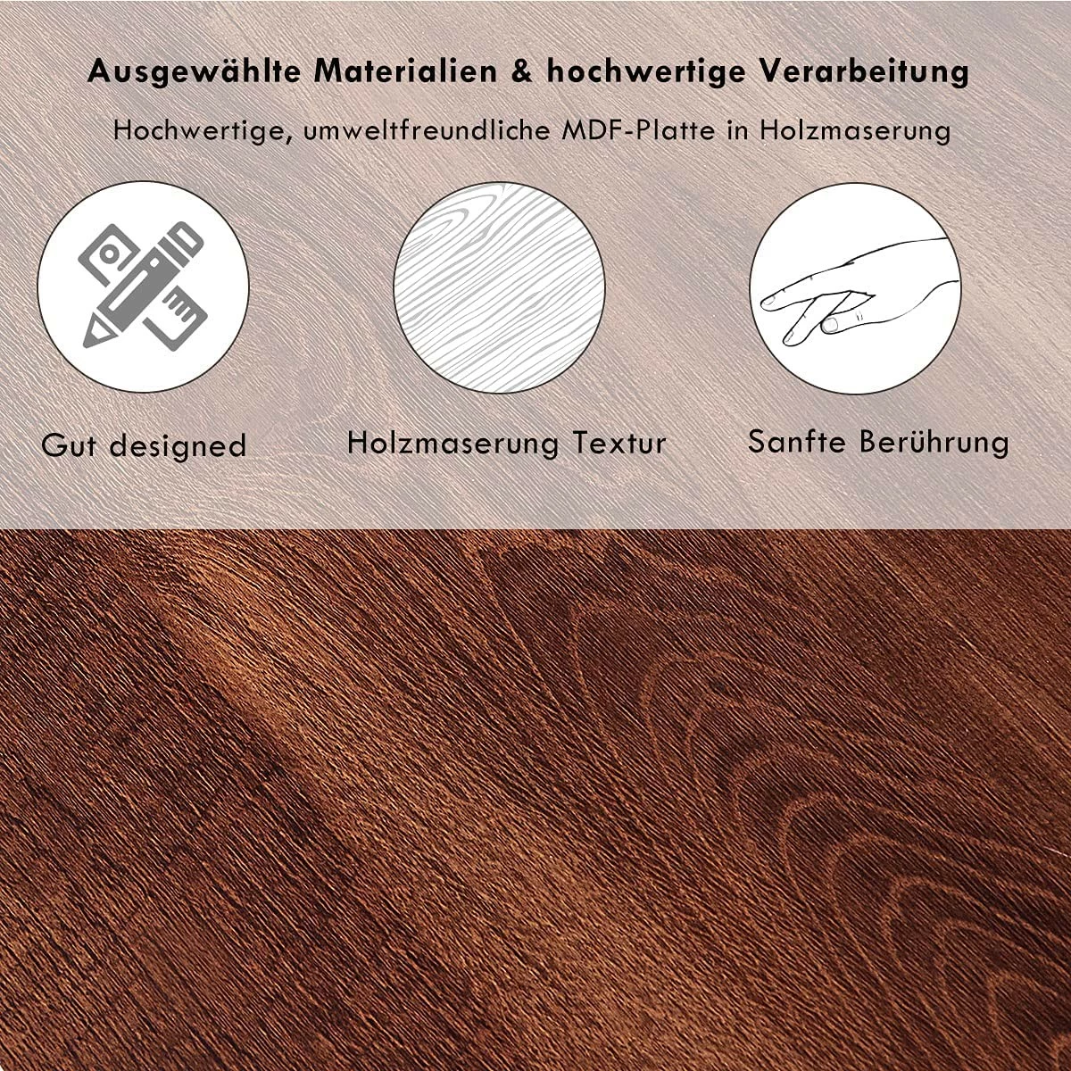 Costway 3-stufige Moderner TV-Ständer 6 Costway 3-stufige Moderner TV-Ständer – Bild 4