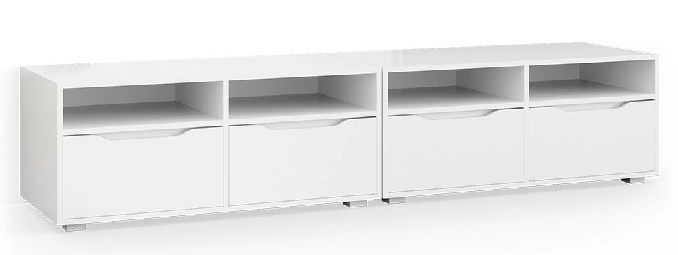 Vicco Lowboard „Ruben“ Weiß 2er Set 3 Vicco Lowboard „Ruben“ Weiß 2er Set