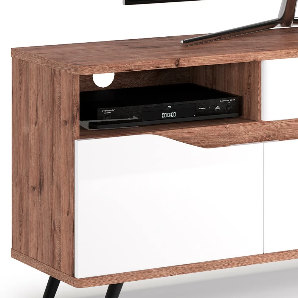 Vicco Lowboard „Ammar" Goldkraft/Weiß 7 Vicco Lowboard „Ammar" Goldkraft/Weiß – Bild 5