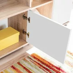 VidaXL Wohnwand - vidaXL TV-Wohnwand mit LED-Leuchten Sonoma Eiche und Weiß -Kommoden Verkäufe 2023 13940b636b62430499d1b03bb59bfe00