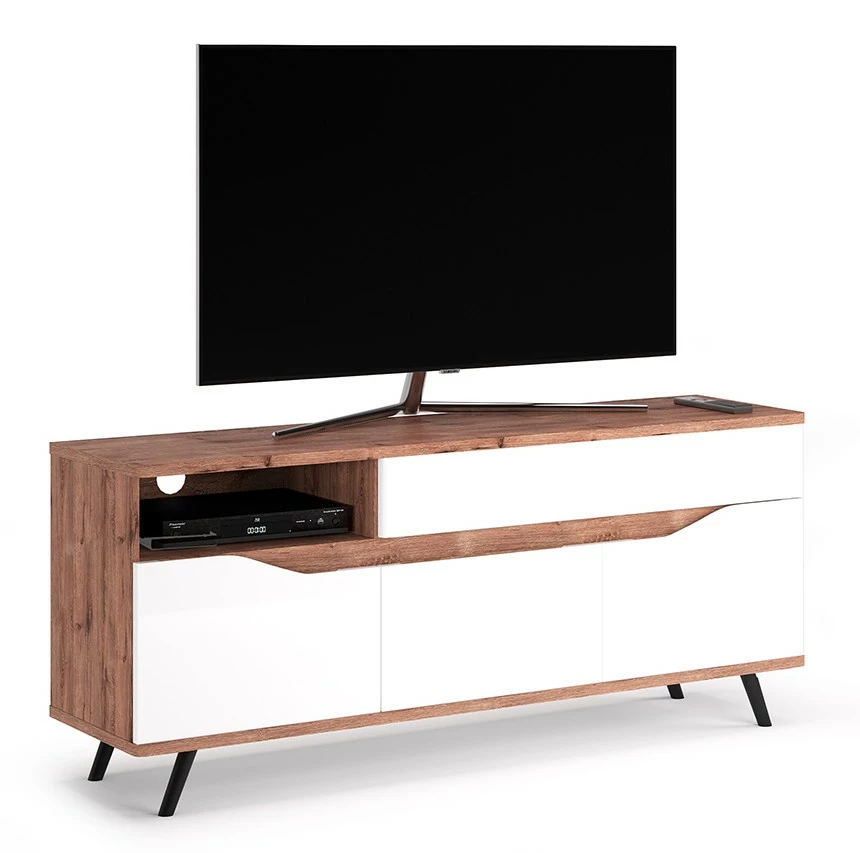 Vicco Lowboard „Ammar" Goldkraft/Weiß 3 Vicco Lowboard „Ammar" Goldkraft/Weiß