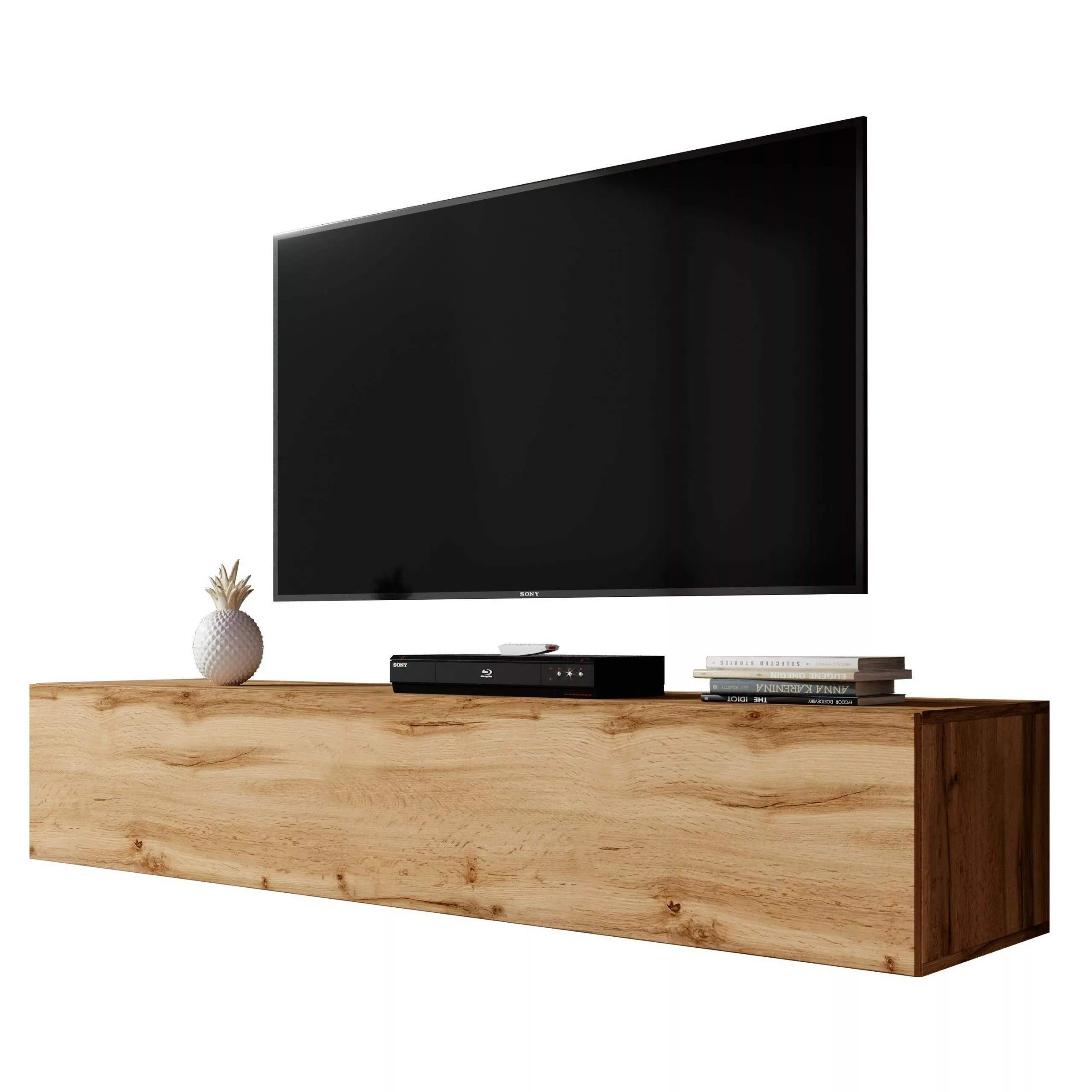 FURNIX RTV Zibo 160cm Wotan / Wotan glänzend 3 FURNIX RTV Zibo 160cm Wotan / Wotan glänzend