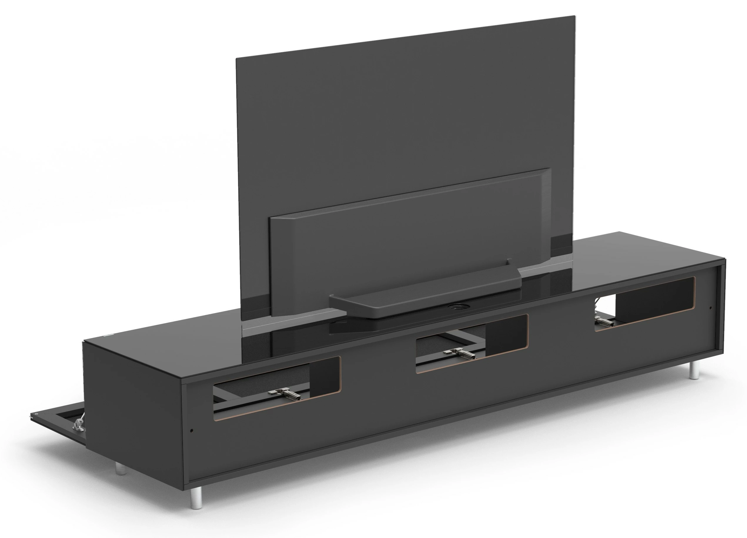JUST by Spectral TV-Lowboard Just.Lima für Soundbars - Schwarz - Breite: 200 cm 7 JUST by Spectral TV-Lowboard Just.Lima für Soundbars - Schwarz - Breite: 200 cm – Bild 5