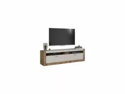 The Kuup Lowboard Front Weiß Matt Korpus Nox Oak