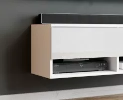 FURNIX TV-Schrank Alyx 100 cm Weiß ohne LED -Kommoden Verkäufe 2023 2664e59142f1429e9bf9c3e25e95a25f