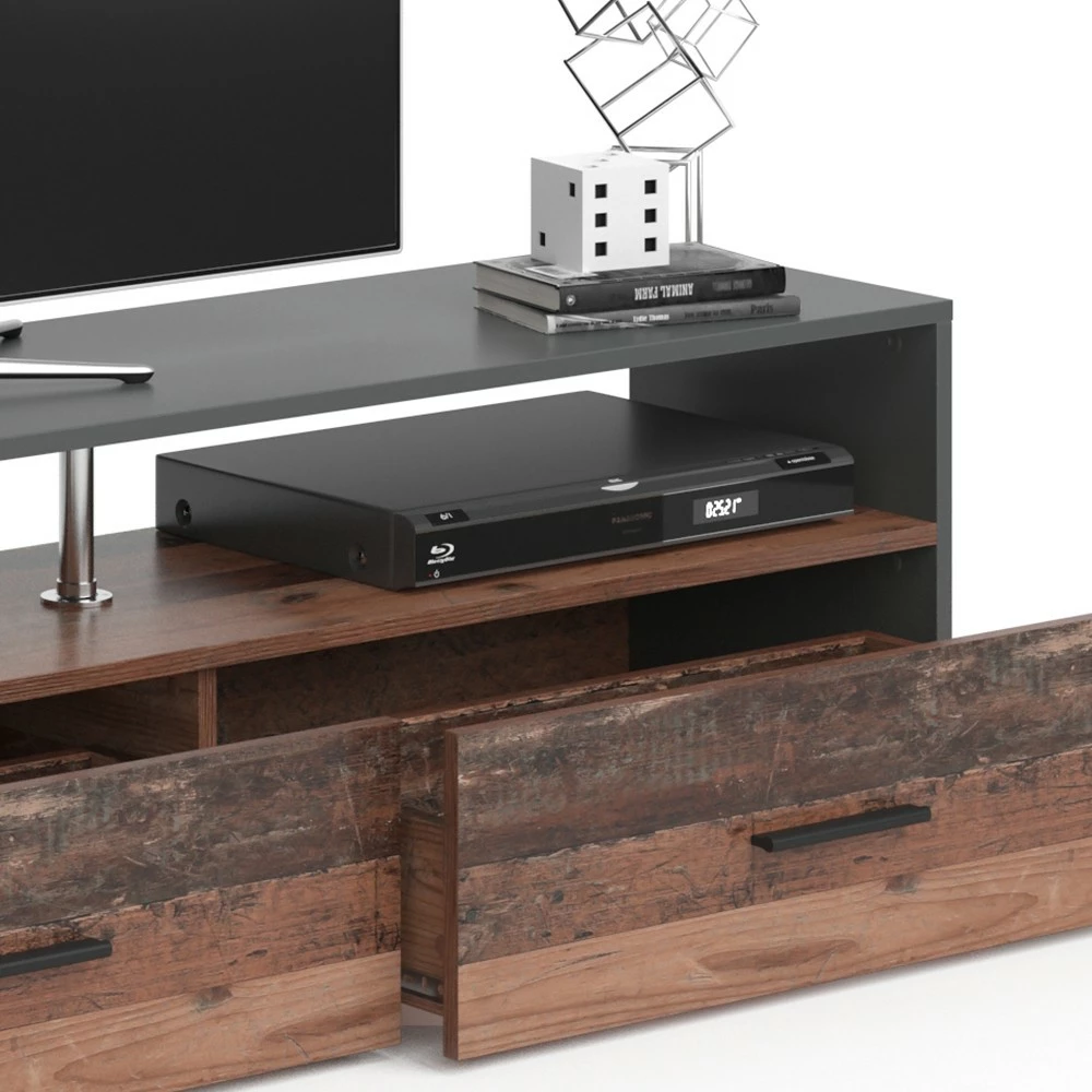 Vicco Lowboard „Amato“ Old Style/Anthrazit 7 Vicco Lowboard „Amato“ Old Style/Anthrazit – Bild 5