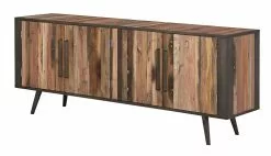 Ebuy24 Nordic TV Tisch - Glas Weiß - 200 x 77 cm