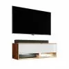 FURNIX TV-Schrank Alyx 100cm Wotan-Weiß mit LED -Kommoden Verkäufe 2023 2f9310d5bef44934a8af308a4b608dd5