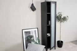 Ebuy24 Acero Vitrinenschrank 1 - Schwarz - Hochglanz Schwarz - 35 x 150 x 35 cm -Kommoden Verkäufe 2023 32d83565d51144808a73092cd0ddba4f
