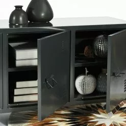 Urban Meuble FERNSEHTISCH MATAPOURI BLACK LT - Schwarz - 120 x 40 cm -Kommoden Verkäufe 2023 3766e754a2994a409b2c84c258e36615