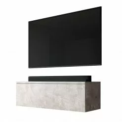 FURNIX RTV hängend BARGO 100 cm Beton ohne LED