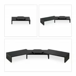 Relaxdays Schwarzer Monitorständer für 2 Monitore -Kommoden Verkäufe 2023 514ff37e45f94089b02cd4ed61987f87