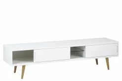 Ebuy24 Emmie Tv Tisch - Emmie Tv Tisch mit 2 Türen und 1 Glasablage in weiss und massiver Esche. -Kommoden Verkäufe 2023 5409da1a22b347c889db29f548779526