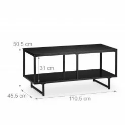 Relaxdays TV Lowboard MDF in Schwarz -Kommoden Verkäufe 2023 55131ff278f24615878d65d3a6720b9a