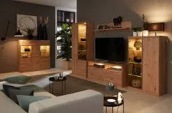 Ebuy24 Echo TVLowboard 2 - Echo TVLowboard 2 Schubladen, 2 Offene Fächer, 1 Klappe, ohne Licht Eiche Dekor. -Kommoden Verkäufe 2023 5557bb1b3e9942ccb70828b4e76b5a9d