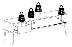 Ebuy24 Fur TV Tisch - Fur TV Tisch mit 2 Schiebetüren und 1 Schublade, matt weiß / grau. -Kommoden Verkäufe 2023 564584288a084e36bec26cfe08d3d8a5.cropped 157 184 700 462.processed
