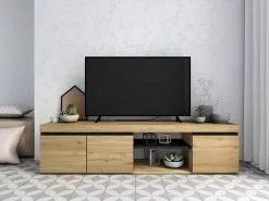 SKRAUT HOME Möbel TV Naturale 160x40x41cm - Tiefe: 160 cm -Kommoden Verkäufe 2023 5820e48bc5344c58a6ad980c529bd996