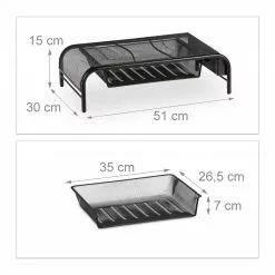 Relaxdays Monitorständer mit Schublade - Schwarz - Metall 19 Relaxdays Monitorständer mit Schublade - Schwarz - Metall -Kommoden Verkäufe 2023 5f3c196dfd60460a93104d24acca15d3